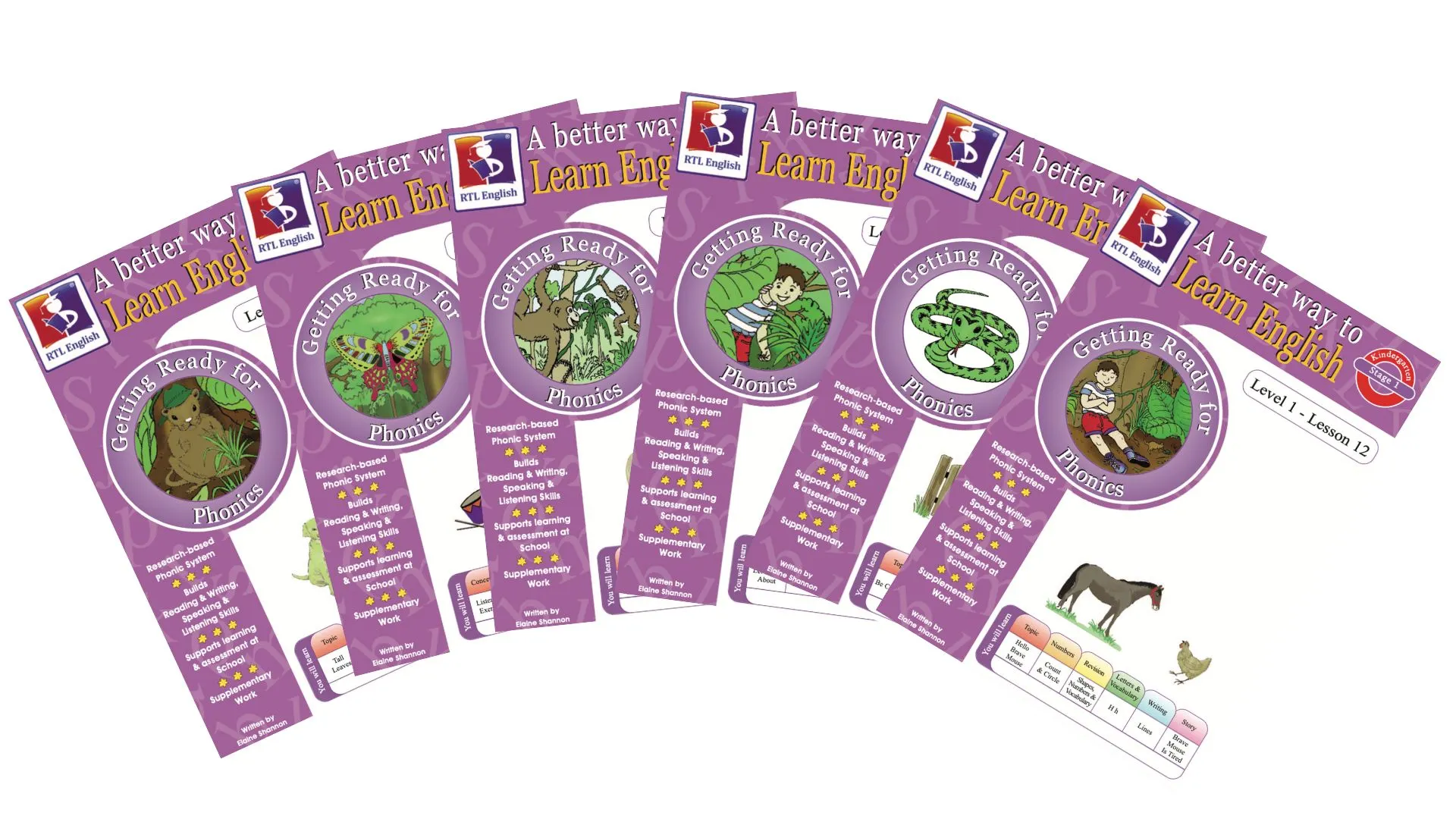 Getting Ready For Phonics - Early Learning Pack - Workbooks 7-12